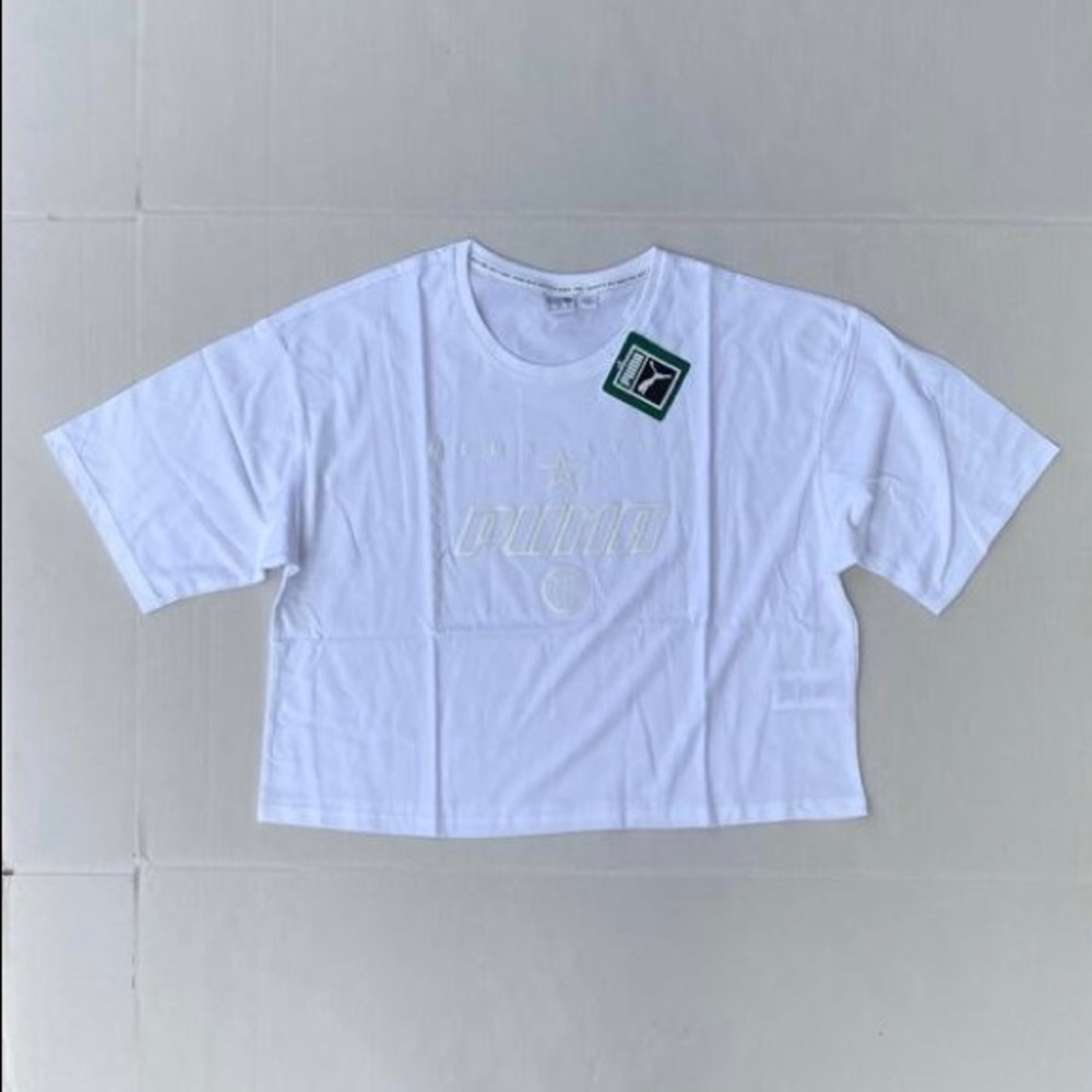 PUMA Tz Logo Tee In White